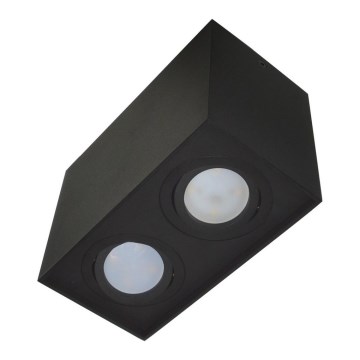 Точковий світильник SIROCO 2xGU10/30W/230V чорна