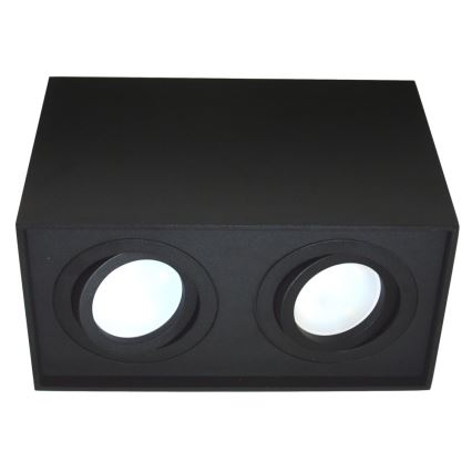 Точковий світильник SIROCO 2xGU10/30W/230V чорна