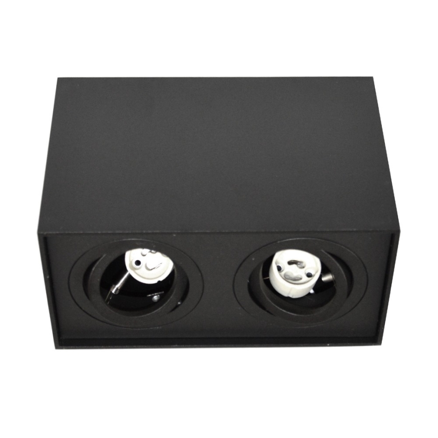Точковий світильник SIROCO 2xGU10/30W/230V чорна