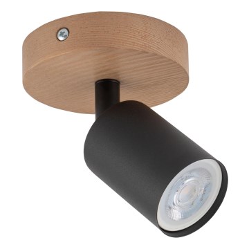 Точковий світильник TOP WOOD 1xGU10/10W/230V чорний/дерево