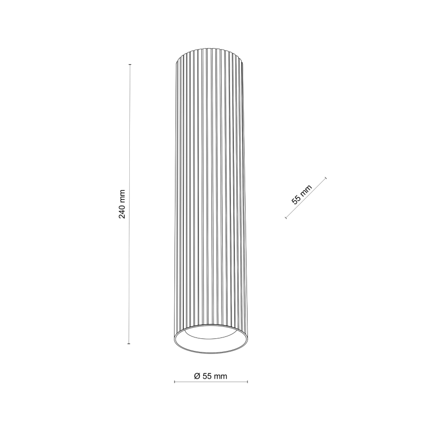 Точковий світильник TUNE L 1xGU10/10W/230V 24 см коричневий