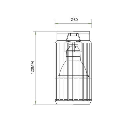 Точковий світильник VERTICAL 1xGU10/8W/230V білий
