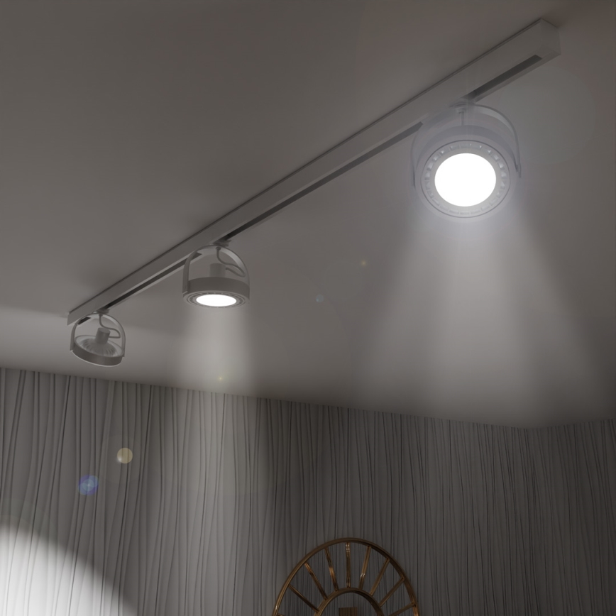 Точковий світильник з трековою системою LUGAR AR111 3xGU10/25W/230V білий