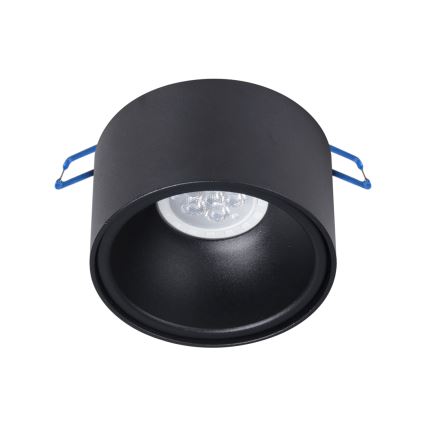 Точковий вбудований стельовий світильник BALI 1xGU5,3/MR16/25W/12V круглий чорний
