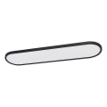 Top Light - Диммируемый светодиодный потолочный накладной подвесной светильник OVAL LED/36W/230V 3000-6500K čёрный + дистанционное управление