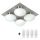 Top Light Dunaj - Світлодіодний стельовий світильник для ванної кімнати DUNAJ 4xG9/2,5W/230V IP44