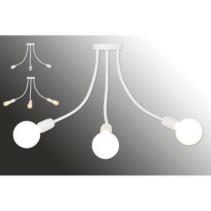 Top Light Galileo 3 B - Підвісна люстра 3xE27/40W/230V