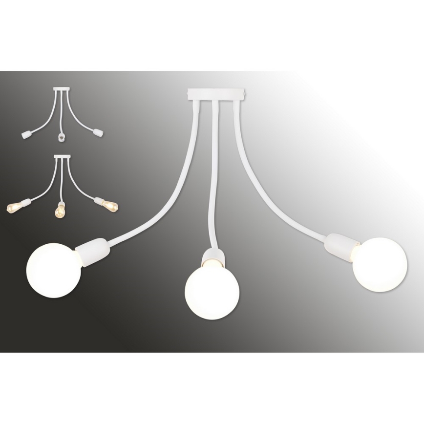 Top Light Galileo 3 B - Підвісна люстра 3xE27/40W/230V