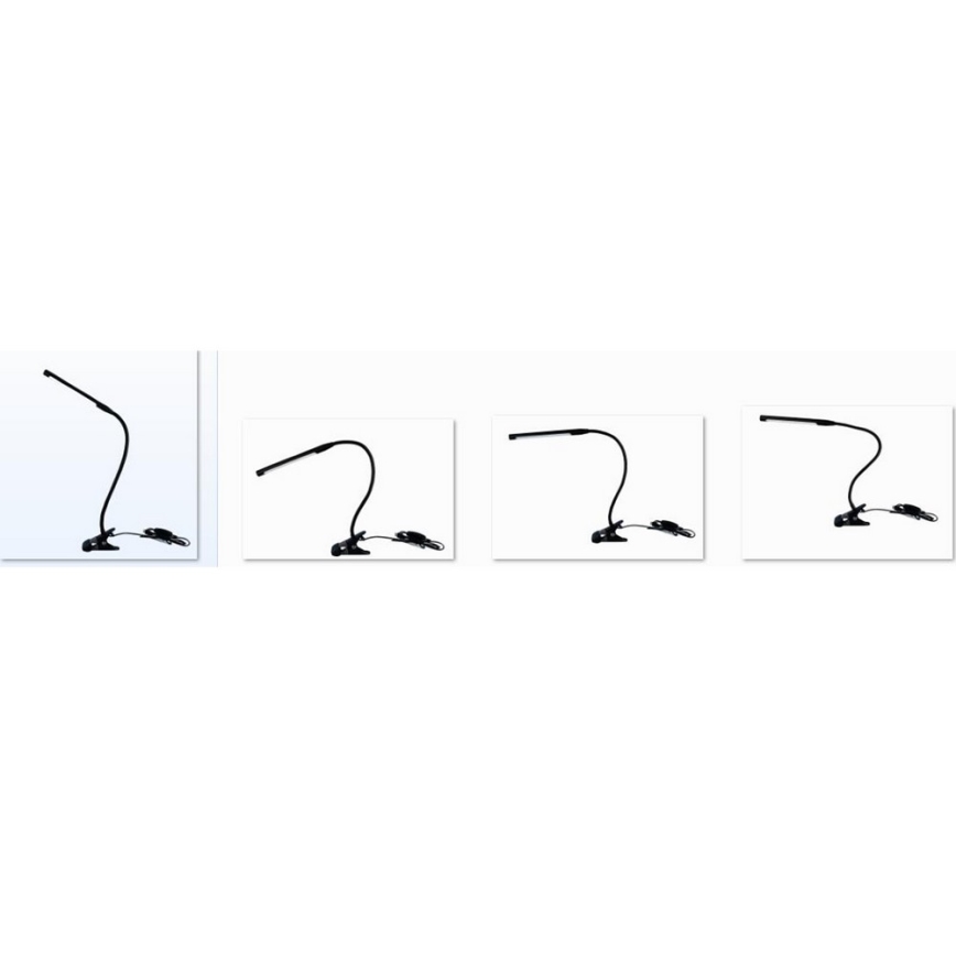 Top Light Lara C - Светодиодная лампа с зажимом и регулированием яркости LARA USB LED/5W/230V