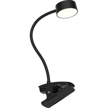 Top Light - LED диммируемая настольная лампа с зажимом BELLA LED/4,8W/5V 3000-6500K черная