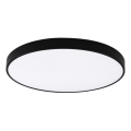 Top Light - LED диммируемый потолочный светильник для ванной PETAL LED/60W/230V 3000-6500K IP44 Ø 59 см чёрный + пульт дистанционного управления
