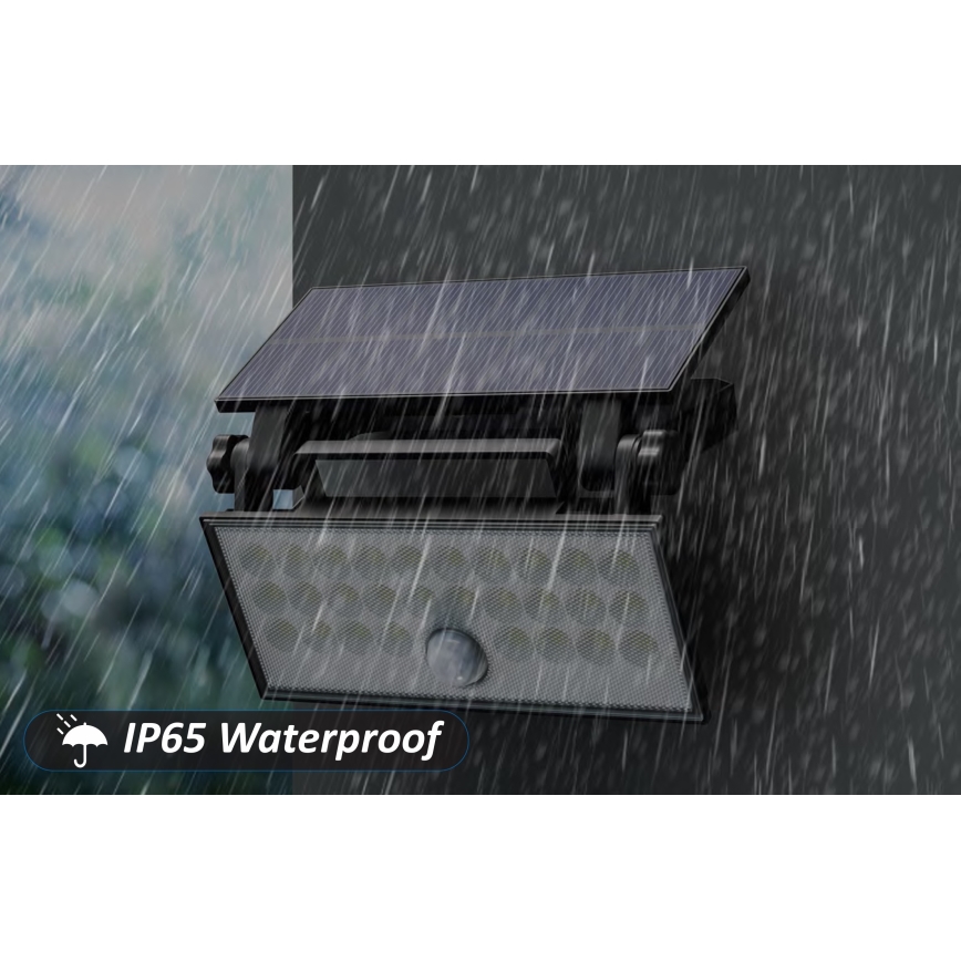 Top Light - LED На сонячній батареї настінний прожектор з датчиком HELEON PRO LED/8W/3,7V IP65 4000K 2600 mAh