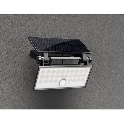 Top Light - LED На сонячній батареї настінний прожектор з датчиком HELEON PRO LED/8W/3,7V IP65 4000K 2600 mAh