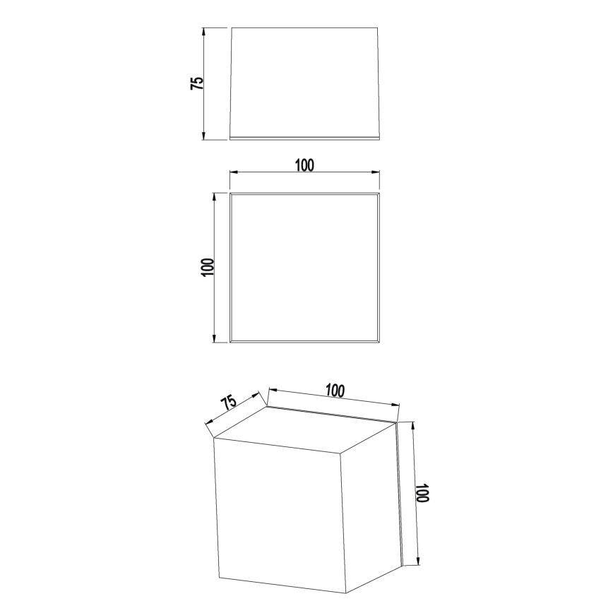 Top Light - LED Настенное освещение для ванной BOXTER LED/5W/230V 4000K IP65