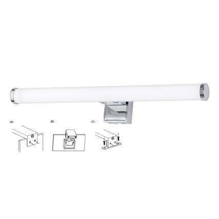Top Light - LED Підсвітка для дзеркала для ванної OREGON LED/7W/230V 40 см IP44