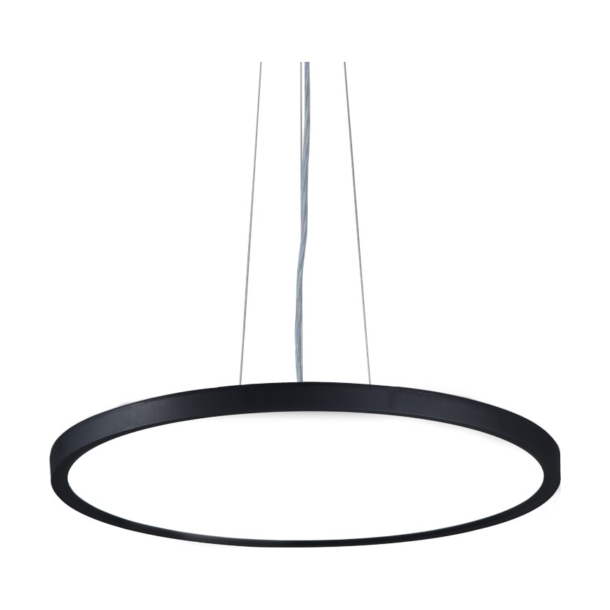 Top Light - Світлодіодна підвісна люстра з регулюванням яскравості REVIT LED/50W/230V 3000-6500K діаметр 60 см чорний + пульт дистанційного керування