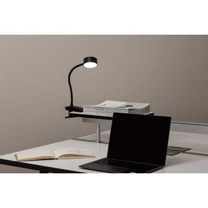 Top Light - LED діммерна настільна лампа з кліпом BELLA LED/4,8W/5V 3000-6500K чорна