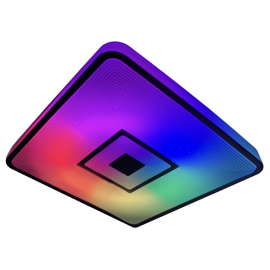 Top Light - LED RGB стельовий світильник з регулюванням яскравості RAINBOW LED/24W/230V квадратний + пульт дистанційного керування