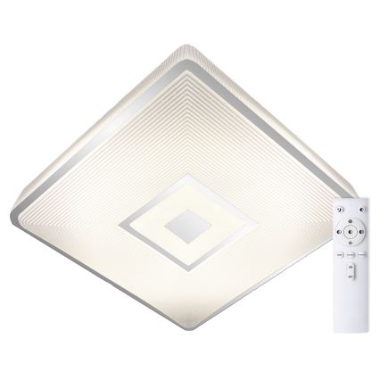 Top Light - LED RGB стельовий світильник з регулюванням яскравості RAINBOW LED/24W/230V квадратний + пульт дистанційного керування