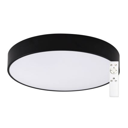 Top Light - Стельовий LED світильник для ванної з регулюванням яскравості PETAL LED/48W/230V IP44 3000-6500K діаметр 48 см чорний + пульт дистанційного керування