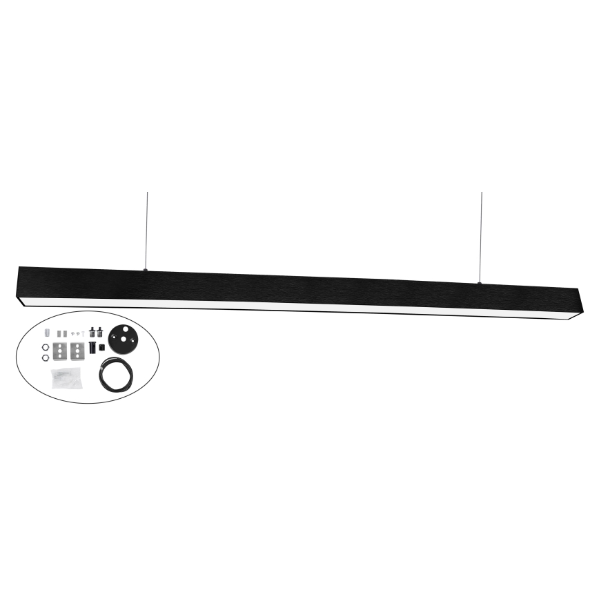 Top Light - LED стельний накладний підвісний світильник HORIZON LED/40W/230V 3000/4000/6500K чорний