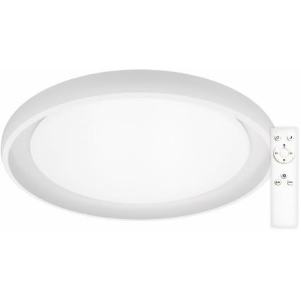 Top Light - Світлодіодний стельовий світильник з регулюванням яскравості SALERNO LED/60W/230V 3000-6500K діаметр 60 см білий + пульт дистанційного керування