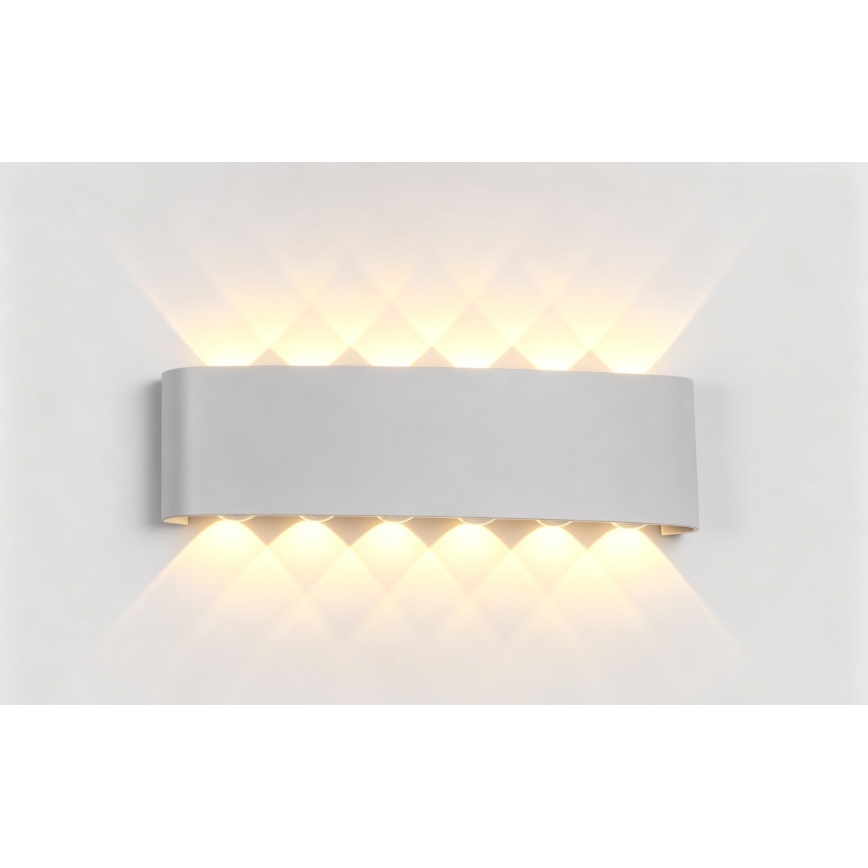 Top Light - светодиодный уличный настенный светильник RAY LED/10W/230V 3000/4000/6500K IP54 белый