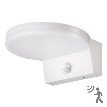 Top Light - LED Вуличний настінний світильник з датчиком NOVARA LED/15W/230V IP65 білий