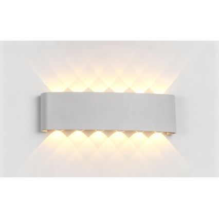 Top Light - LED Зовнішній настінний світильник RAY LED/10W/230V 3000/4000/6500K IP54 біла