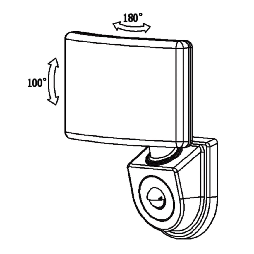 Top Light Marbella C PIR - Светодиодный прожектор с датчиком MARBELLA LED/15W/230V IP65