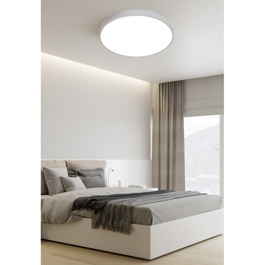 Top Light Metal 40B RC - Світлодіодний стельовий світильник з регулюванням яскравості METAL LED/51W/230V білий + пульт дистанційного керування