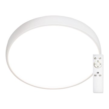 Top Light Metal 40B RC - Світлодіодний стельовий світильник з регулюванням яскравості METAL LED/51W/230V білий + пульт дистанційного керування