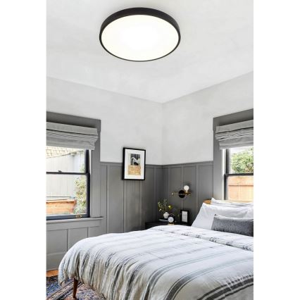 Top Light Metal 40C RC - Світлодіодний стельовий світильник з регулюванням яскравості METAL LED/51W/230V чорний + пульт дистанційного керування