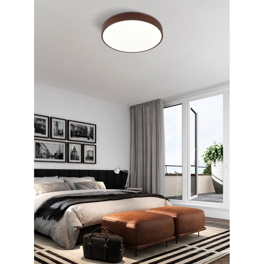 Top Light Metal 40CO RC-Світлодіодний стельовий світильник з регулюванням яскравості METAL LED/51W/230V коричневий + пульт дистанційного керування