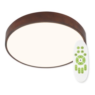 Top Light Metal 40CO RC-Світлодіодний стельовий світильник з регулюванням яскравості METAL LED/51W/230V коричневий + пульт дистанційного керування