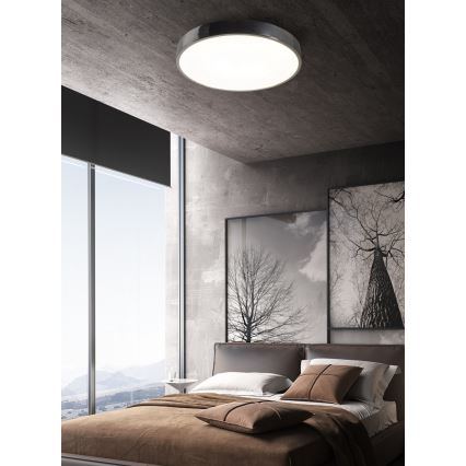 Top Light Metal 40CR RC - Світлодіодний стельовий світильник з регулюванням яскравості METAL LED/51W/230V глянцевий хром + пульт дистанційного керування