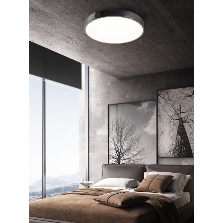 Top Light Metal 40CR RC - Світлодіодний стельовий світильник з регулюванням яскравості METAL LED/51W/230V глянцевий хром + пульт дистанційного керування