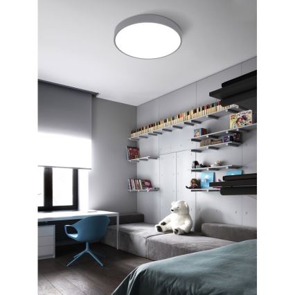 Top Light Metal 40S RC - Світлодіодний стельовий світильник з регульованою яскравістю LED/51W/230V + ПК сірий