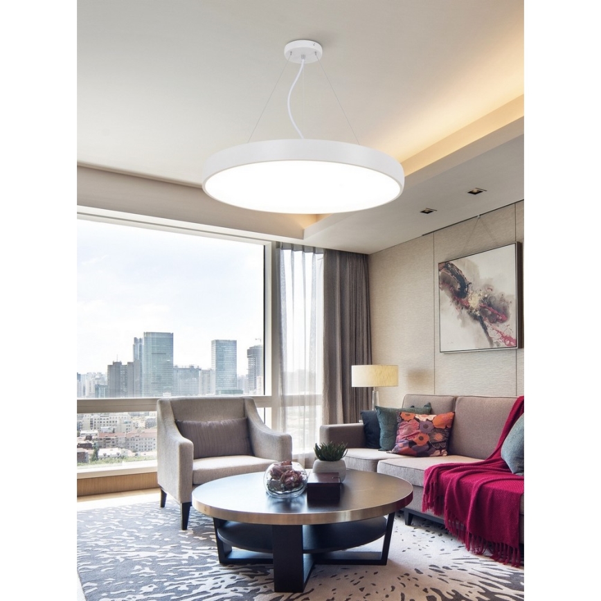 Top Light Metal 60BZ RC - Світлодіодна підвісна люстра з регулюванням яскравості METAL LED/60W/230V білий