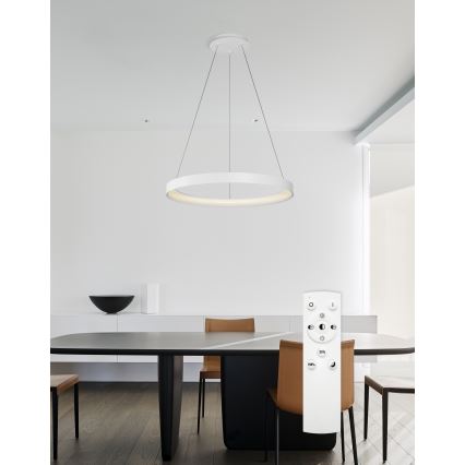 Top Light - Світлодіодна підвісна люстра з регулюванням яскравості ORBIT LED/40W/230V 3000-6500K діаметр 50 см білий + пульт дистанційного керування