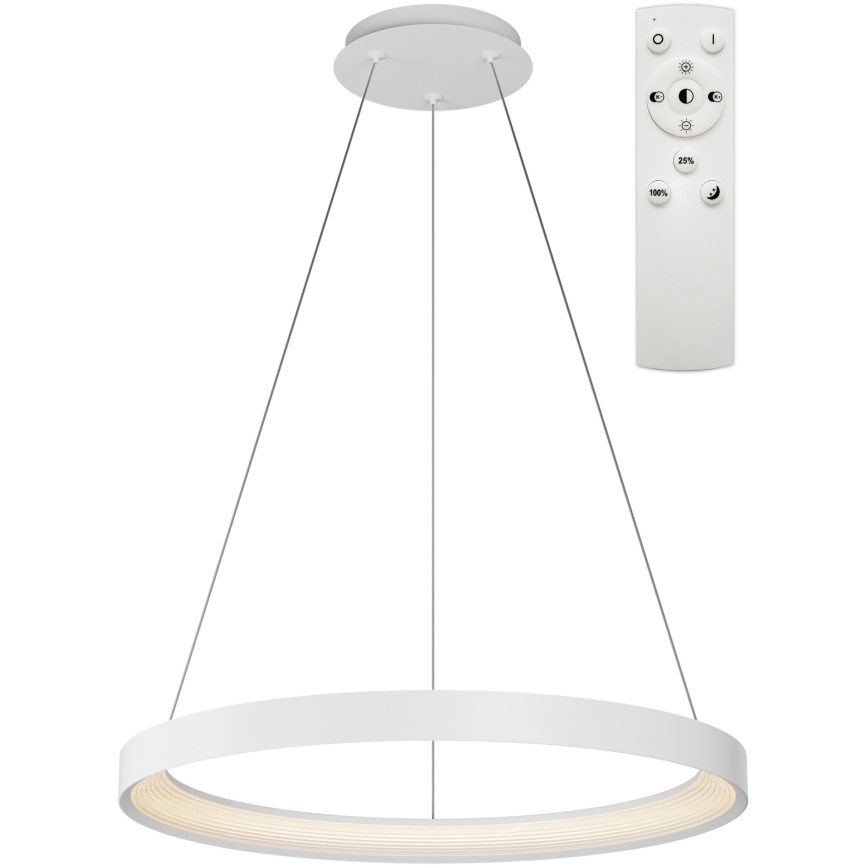Top Light - Світлодіодна підвісна люстра з регулюванням яскравості ORBIT LED/40W/230V 3000-6500K діаметр 50 см білий + пульт дистанційного керування