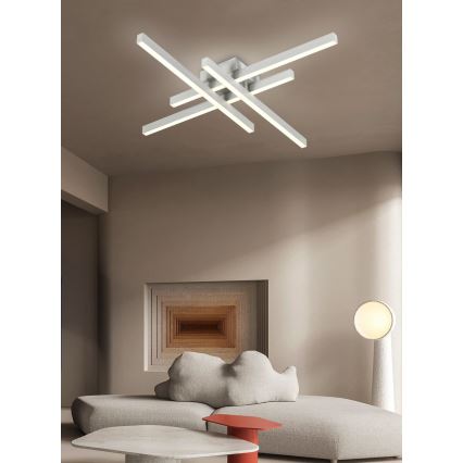 Top Light - Пристельова LED люстра з регулюванням яскравості CROSS LED/50W/230V 3000-6500K + пульт дистанційного керування