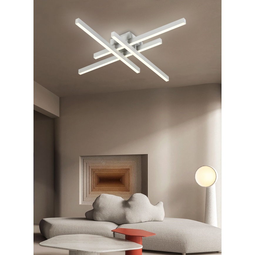 Top Light - Пристельова LED люстра з регулюванням яскравості CROSS LED/50W/230V 3000-6500K + пульт дистанційного керування