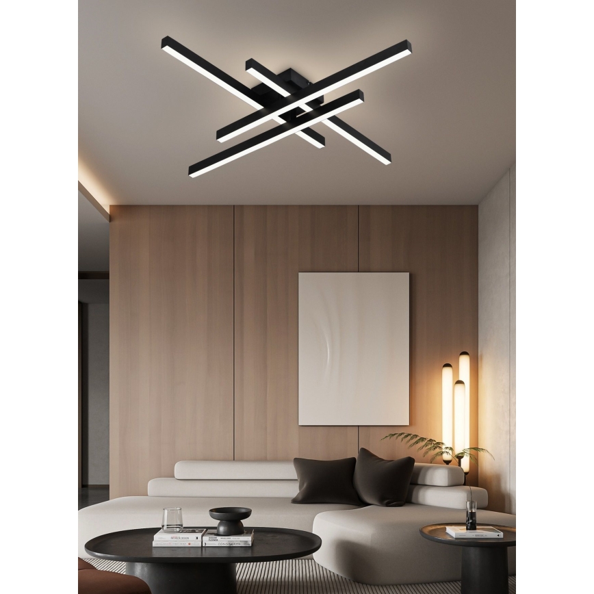 Top Light - Пристельова LED люстра з регулюванням яскравості CROSS LED/50W/230V 3000-6500K + пульт дистанційного керування