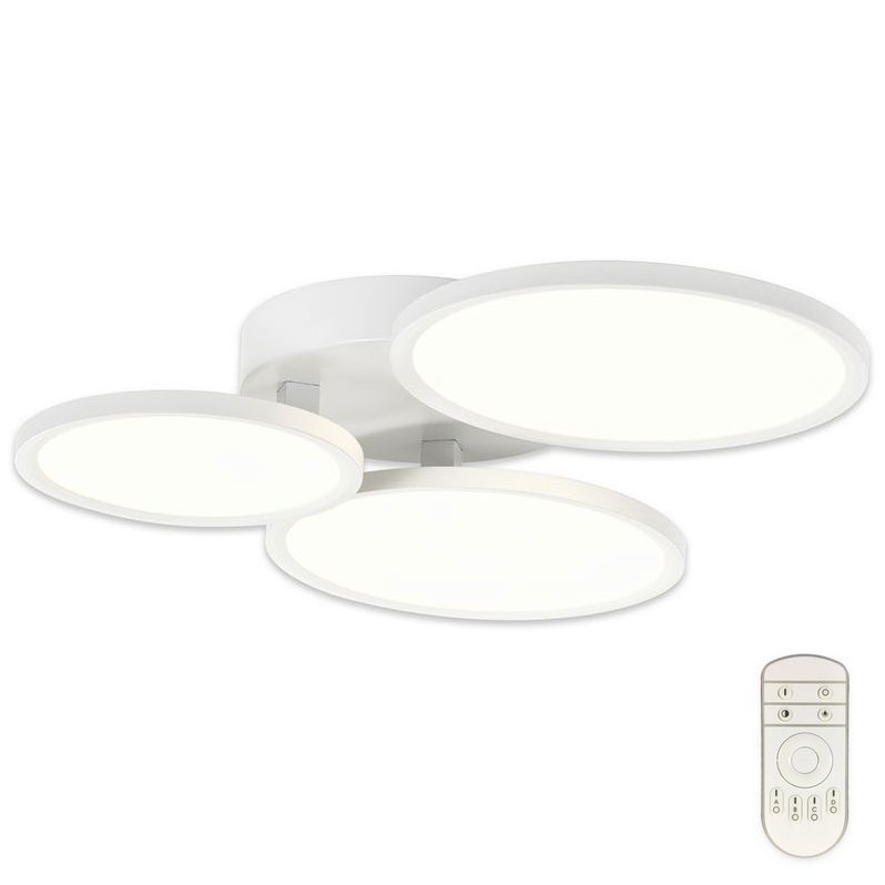 Top Light - Пристельова LED люстра з регулюванням яскравості MERKUR LED/50W/230V 3000-6500K білий + пульт дистанційного керування
