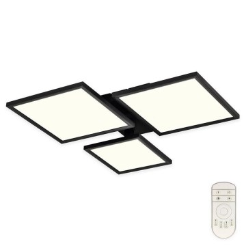 Top Light - Пристельова LED люстра з регулюванням яскравості MERKUR LED/50W/230V 3000-6500K чорний + пульт дистанційного керування