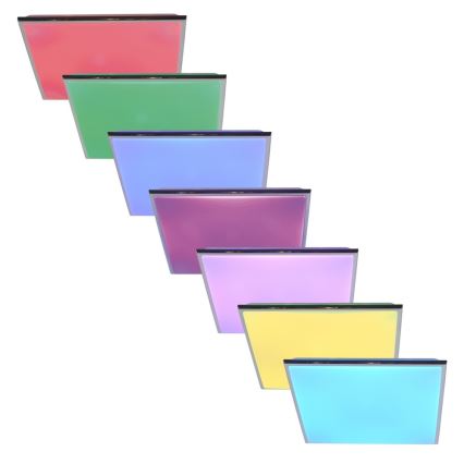 Top Light Silver H MAX SMART - Светодиодный потолочный RGB-светильник с регулированием яркости и дистанционным управлением SILVER LED/60W/230V Tuya + дистанционное управление