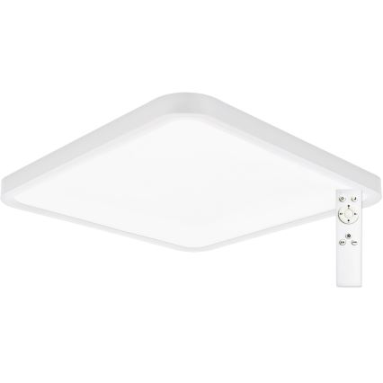 Top Light - Світлодіодний стельовий світильник з регулюванням яскравості REVIT LED/36W/230V 3000-6500K 40x40 см білий + пульт дистанційного керування