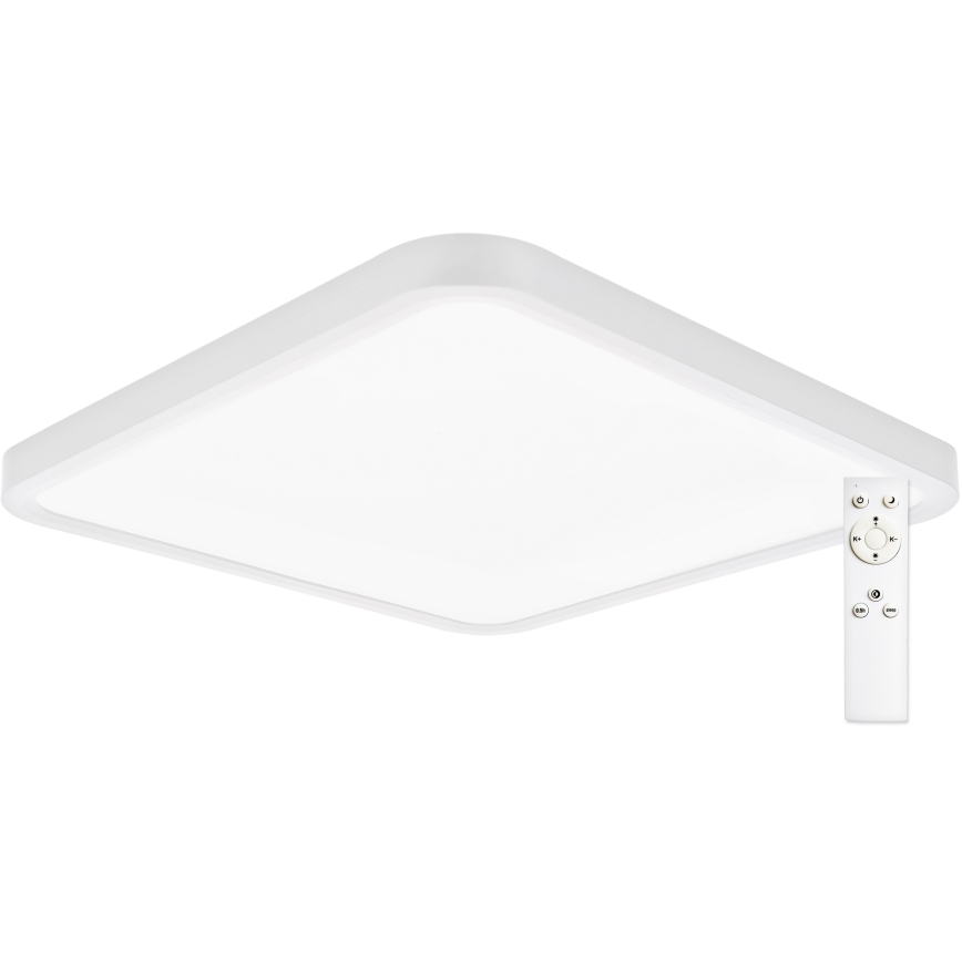 Top Light - Світлодіодний стельовий світильник з регулюванням яскравості REVIT LED/36W/230V 3000-6500K 40x40 см білий + пульт дистанційного керування