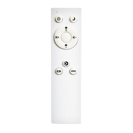 Top Light - Світлодіодний стельовий світильник з регулюванням яскравості REVIT LED/36W/230V 3000-6500K 40x40 см білий + пульт дистанційного керування